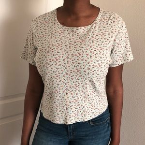 Mint Floral Crop Top ❗️FINAL PRICE ❗️